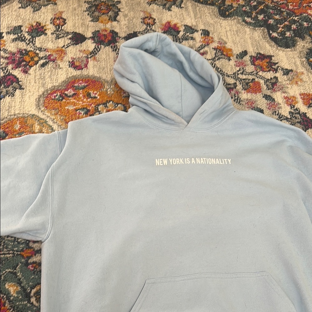 Light Blue New York is a Nationality hoodie